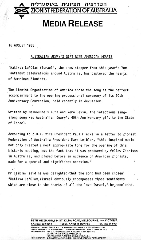 ZFA Media Release 2